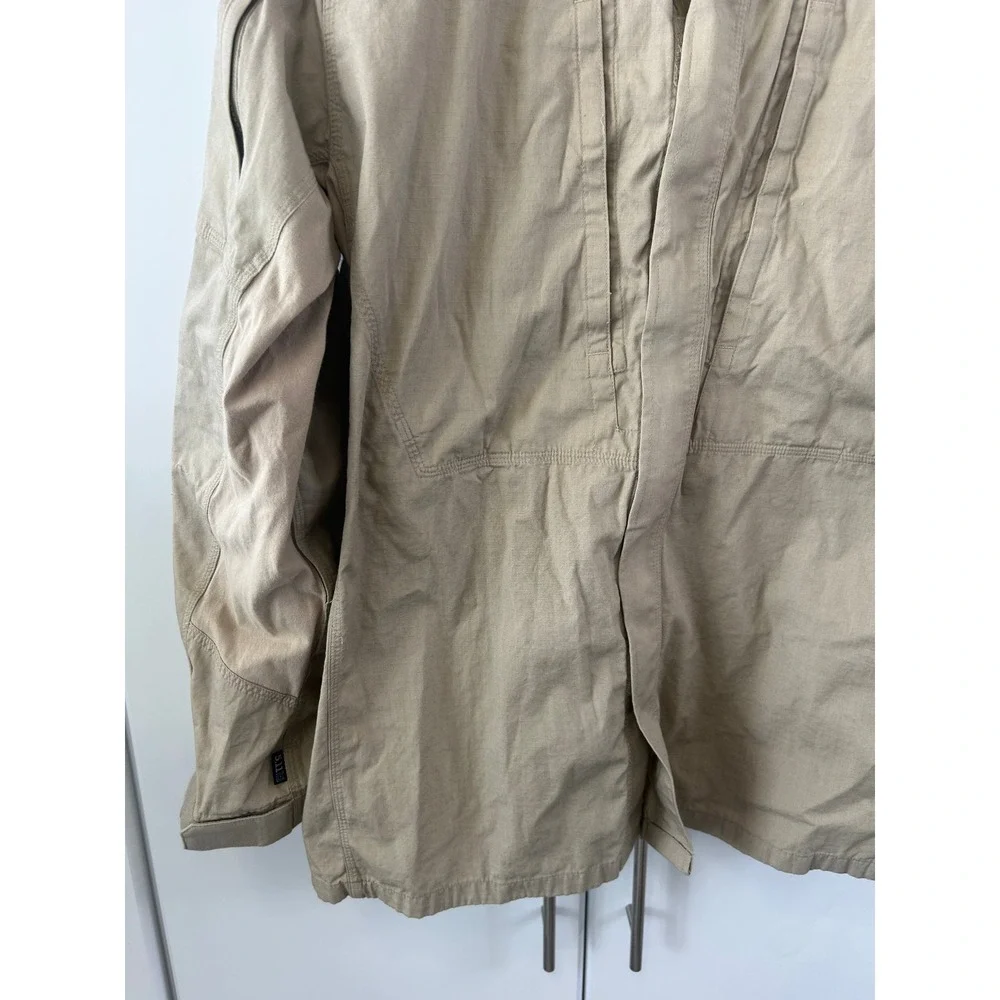 5.11 Tactical Rapid Assault Shirt Khaki Tan Ripstop Field Jacket Mens Large